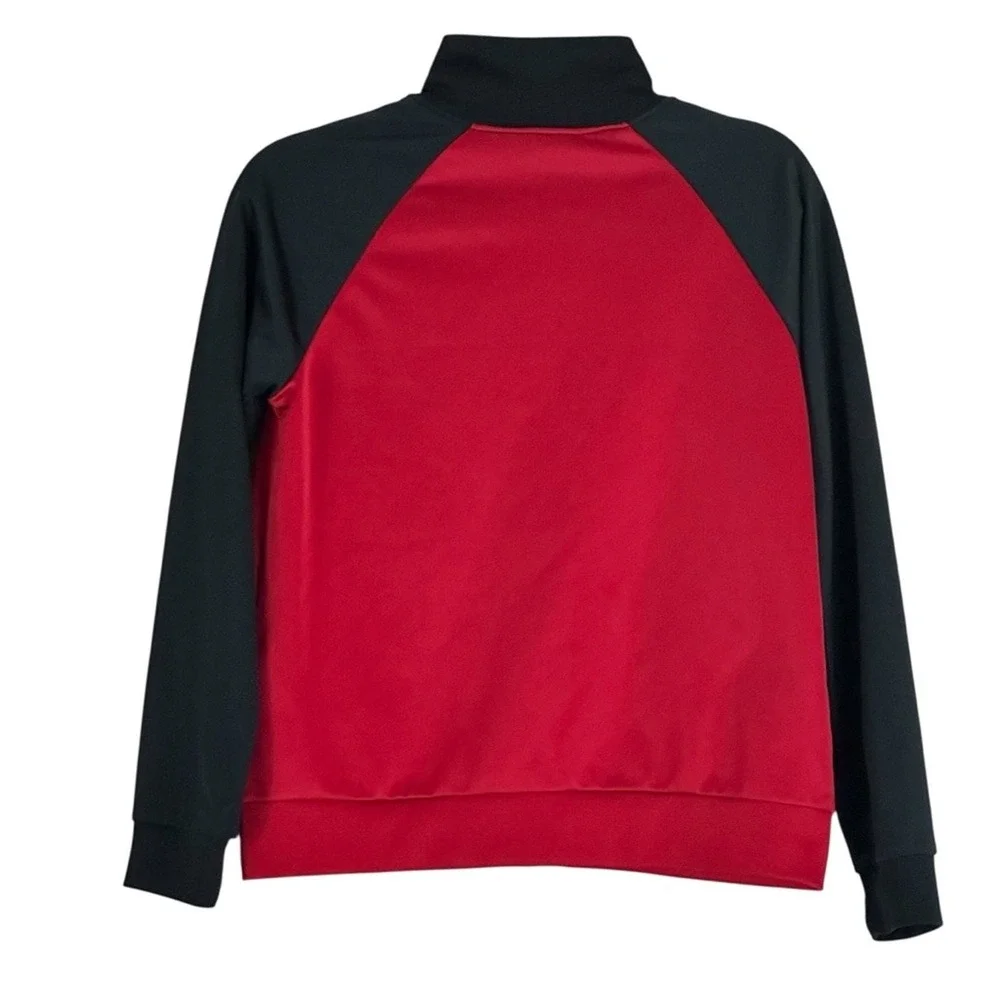 Jordan Boys Jumpman Logo Colorblock Track Jacket Red Black Sporty Size 7